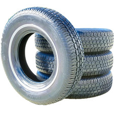 Set 4-p23575r15 Tornel White Wall Tires 2357515 235 75 15