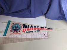 USA Presidential Inauguration Pennant-January 20, 1981-40th President