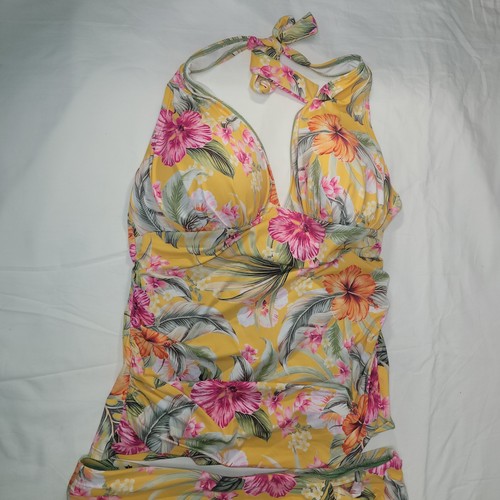 BLEU BY ROD BEATTIE Paradiso Gr. 14 Neckholder Tankini Oberteil und High Waist Unterteil Neu ohne Etikett - Bild 2 von 15