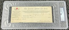 Clara Barton Signed Autograph 1892 American National Red Cross Receipt PSA/DNA