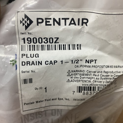 Pentair Drain Plug/Cap Assembly for Clean&Clear Plus/FNS Plus Pool Filter 190030 - Picture 3 of 5