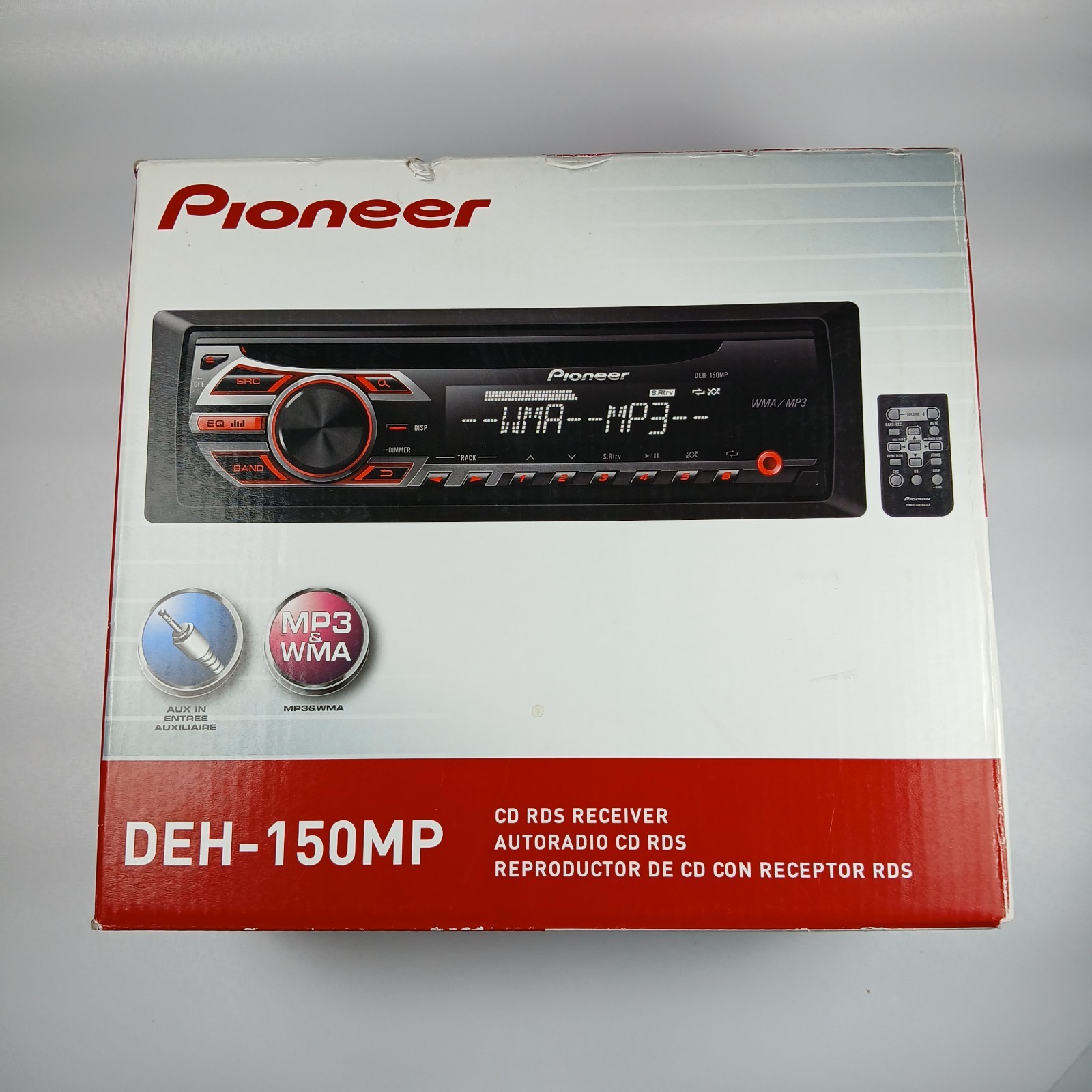 In-dash Receiver Aux Remote New Open