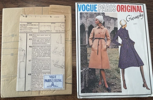 Cappotto Vogue Paris originale Givenchy linea A taglia 14 etichetta originale non tagliato mai