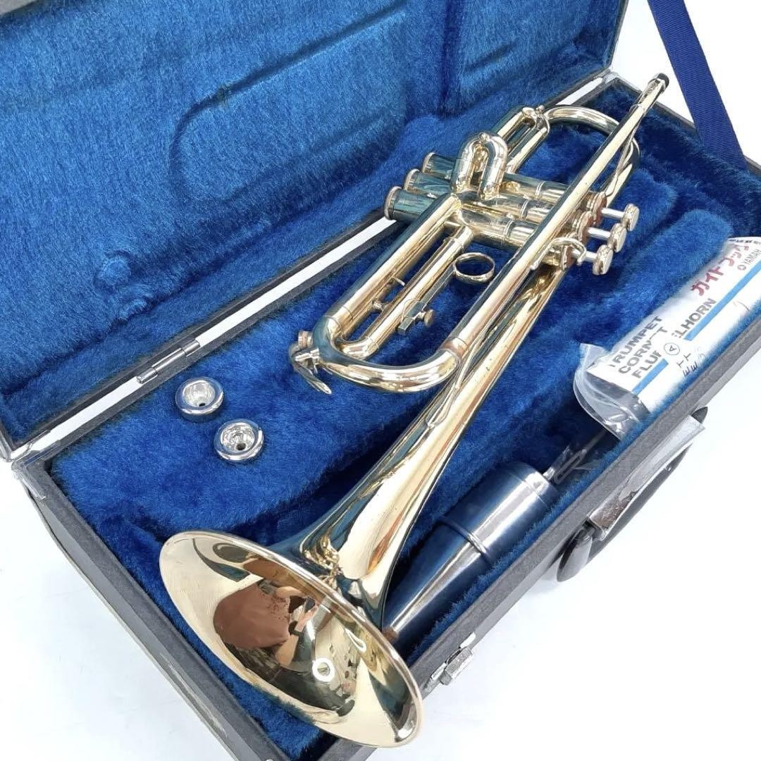YAMAHAトランペット YTR-233 美品 VTG YAMAHA YTR-233 Trumpet Gold Lacquer Brass with Hard Case