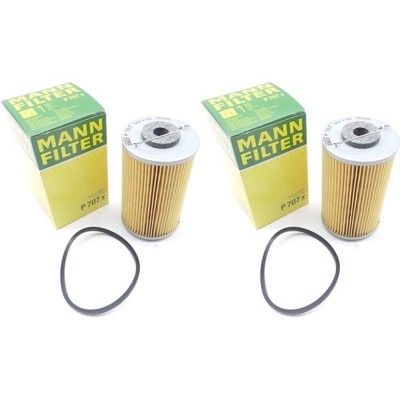 2x MANN-FILTER P 707 x MAN Kraftstofffilter mit Dichtung