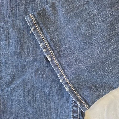 Ariat REAL Jeans Womens 32R Blue Denim Perfect Rise Boot Western Stretch 0882 - Picture 3 of 21