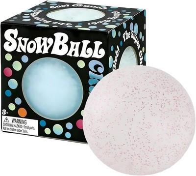 Schylling NeeDoh Snowball Crunch Squeeze Ball Pink Crunchy Texture Sensory Toys
