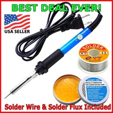 Soldering Iron Electric Gun Adjustable Temperature 60W Welding Solder Wire Kits