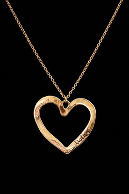 Paparazzi A Mother s Love Gold Heart Necklace Crystal Accent Lobster Clasp