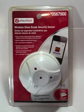 Utilitech Wireless Glass Break Security Sensor #0567900, Model GB00Z-1