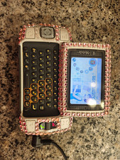 WORKING T-Mobile Sidekick II Pink Rhinestone Slider QWERTY 2G GSM 1900 9KB