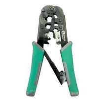 Commercial Electric RJ45 RJ11 Ratcheting Modular Plug Crimper Cutter Stripper