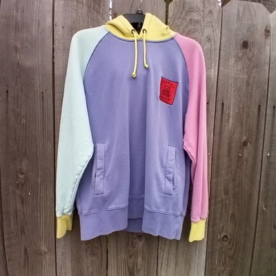 Teddy Fresh 2.0 Pastel Color Block Hoodie Unisex Medium Heavyweight Pullover