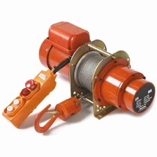 Verricello argano elettrico monofase 220V. fune m.45 in acciaio per sollevamento