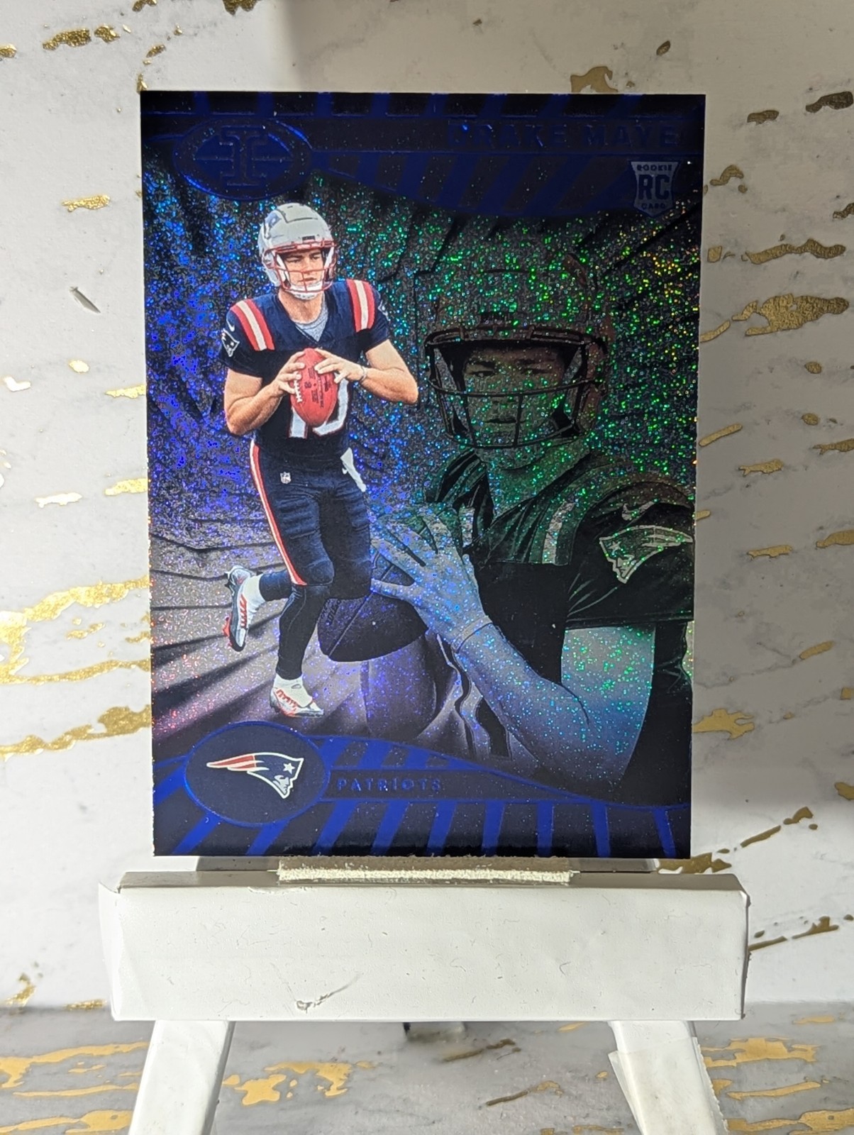 2024 Panini Illusions #59 Drake Maye Stardust Sparkle Dots Rookie RC SP