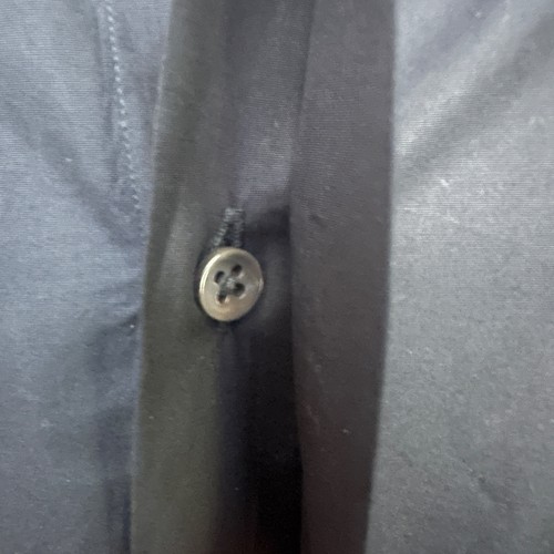 Giorgio Armani Black Button Down 15.5 neck EU 39 Made in Italy Gently worn - Picture 3 of 5