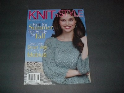 Knit 'n Style Magazine  August 2012 Issue 180 Knit for Summer Get Ready for Fall