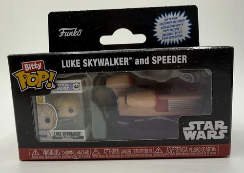 Funko: Star Wars - Luke Skywalker and Speeder (exclusive) - Bitty Pop