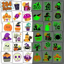 Glow Halloween Tattoos for Kids Party Decorations