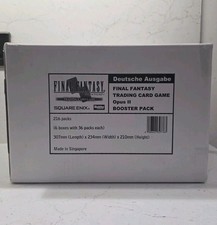 Final Fantasy Trading Card Game Opus II DEUTSCHE Edition Sealed Box 6 Boxen à 36