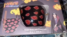 Akatsuki Naruto Shippuden Ramen Bowl With Chopsticks