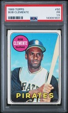 1969 Topps BOB CLEMENTE #50 PSA 1.5 FAIR