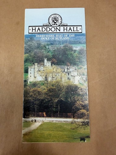 Haddon Hall Derbyshire Travel Brochure Tourist Map Historic Estate England