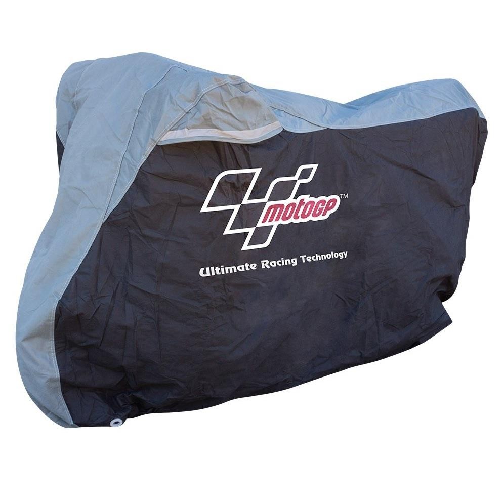 MotoGP Motorcycle Dust Cover Indoor Motorbike Protection Black Silver 1200cc +