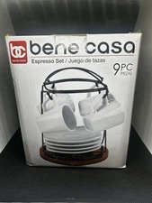 Bene Casa Espresso Set Bamboo Set 9pc 