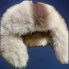 Fur Ivory Round Collar Vintage
