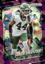2025 Panini Prizm #221 Jamien Sherwood Purple Ice #/225