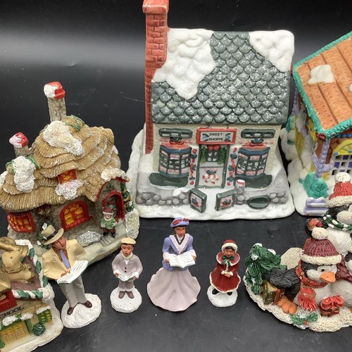 25 Pcs Porcelain House Set Avenue Noel Christmas Village & more - Picture 4 of 16
