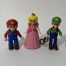Mario, Luigi, Peach 5 Action Figures - The Super Mario Bros Movie Jakks 2023