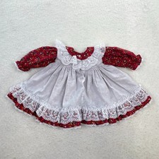 Vintage MiniWorld Lace Floral Baby Girl Raggedy Anne Dress Size 3M