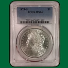 1879-S Morgan Dollar PCGS MS64 Mint State Coin #38890