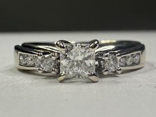 Lady's Diamond Wedding Set 9 Diamonds .61 Carat T.W. 14K White Gold  CP7028176 