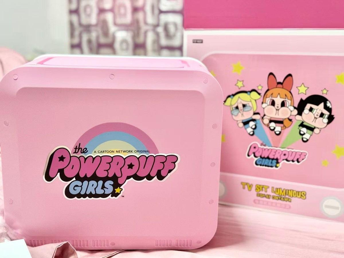 CRYBABY × Powerpuff Girls Series TV Set Luminous Display Container