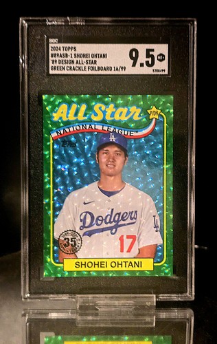 2024 Topps Series 2 All-Stars Shohei Ohtani #89ASB-1 Green Foil /99 SGC 9.5