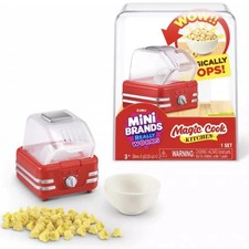 NEW RELEASE Mini Brands Magic Cook Kitchen POPCORN MACHINE IN HAND REALLY POPS