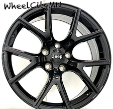 20 x10" black Jeep Grand Cherokee SRT Track Hawk OE 9173 replica wheels 5x127