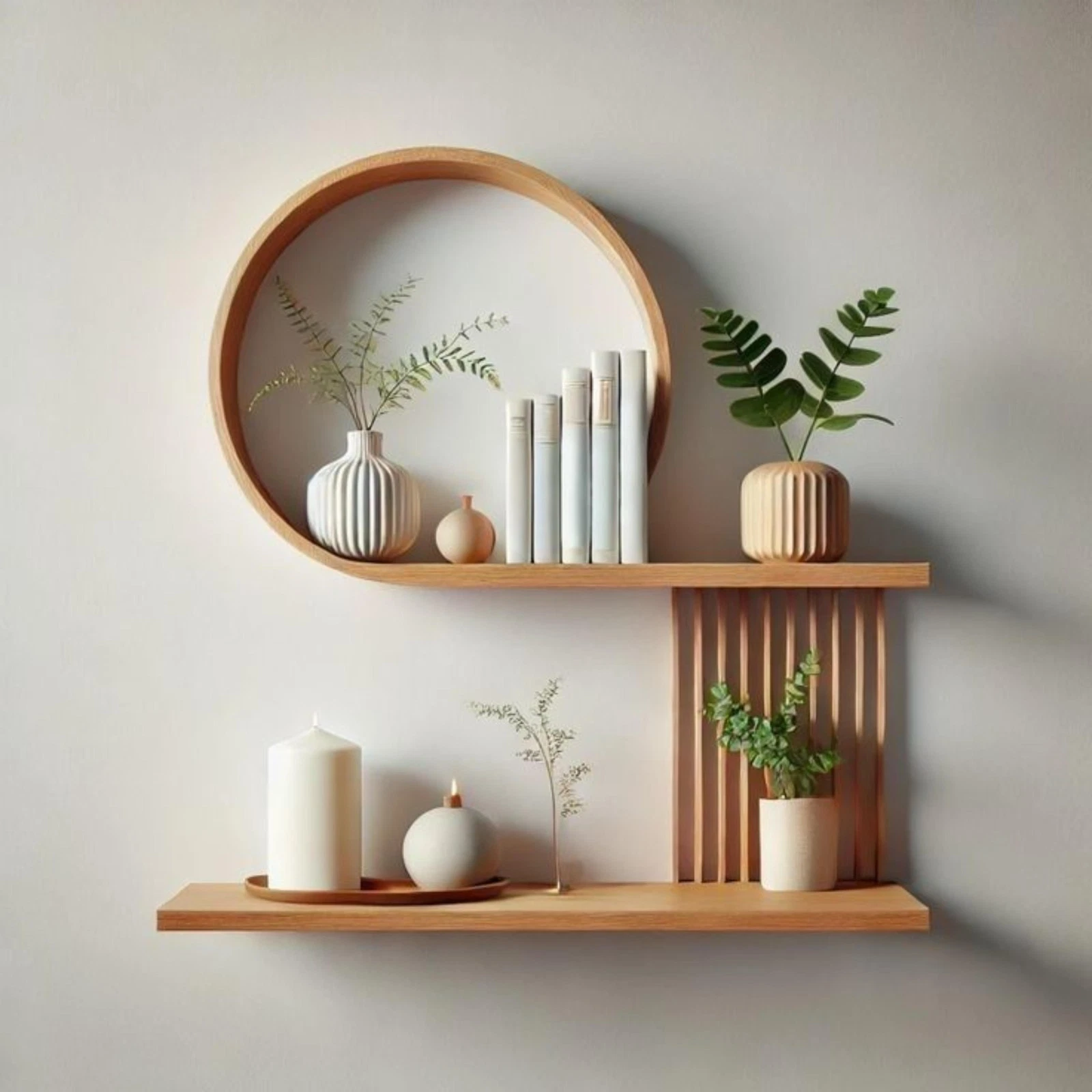 Modern Zen Wall Decor Shelf Living Room And Harmony Room