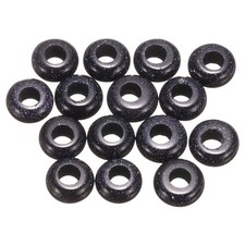 15pcs Natural Stone Beads 5x10mm Large Hole Craft Beads, Blue Sand Stone