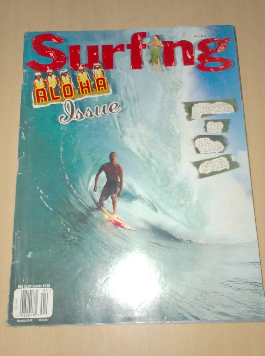 vintage surf magazine surfing april 1997 used - xxx1