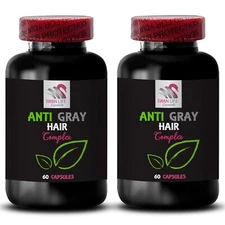 Nutrient Fusion - GRAY HAIR COMPLEX - Biotin Boosting 2 Bottles 120 Capsule