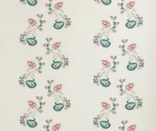 ANDREW MARTIN CURTAIN FABRIC DESIGN Psycho Sprig 3 METRES TROPICAL BLUE