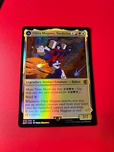 1x LÁMINA ULTRA MAGNUS, TÁCTICO - Transformers - Magic the Gathering - Imagen 1 de 2