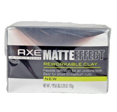 Axe Platinum Series Matte Effect Reworkable Clay Hair Styling DISCONTINUED