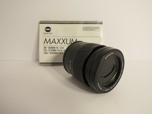 Minolta Maxxum AF Zoom 35-80mm 1:4-5.6 35mm Camera Lens With Manual