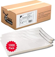 1000 Pack 6"X9" Shipping Label Sleeves - Packing Slip Envelope Pouches with Self