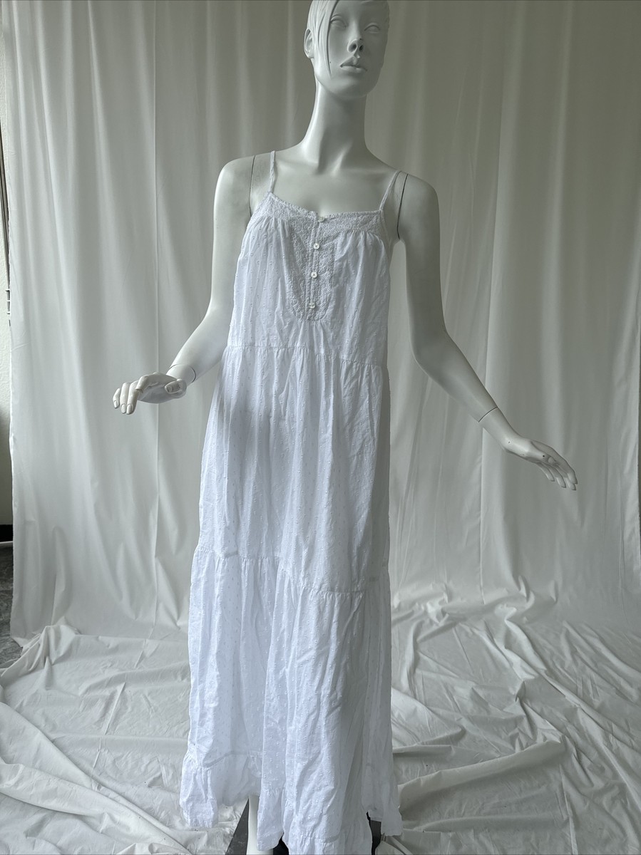 Lace 100 Cotton Summer Nightgown Artisan NY Womens Cotton